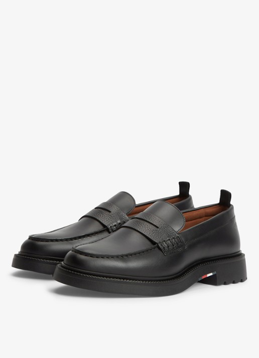 Tommy Hilfiger Loafer met logo - detail 2 zwart