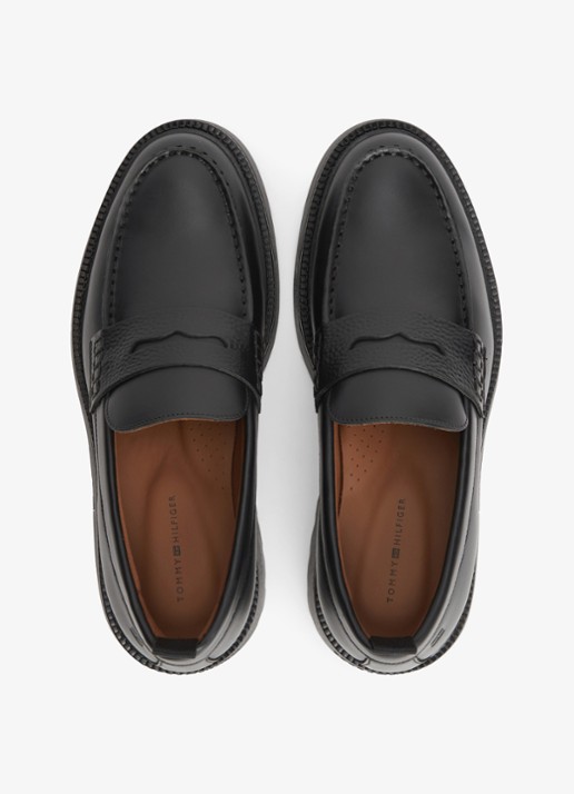 Tommy Hilfiger Loafer met logo - detail 5 zwart