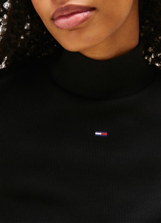 Tommy Hilfiger Longsleeve met col - detail 3 zwart