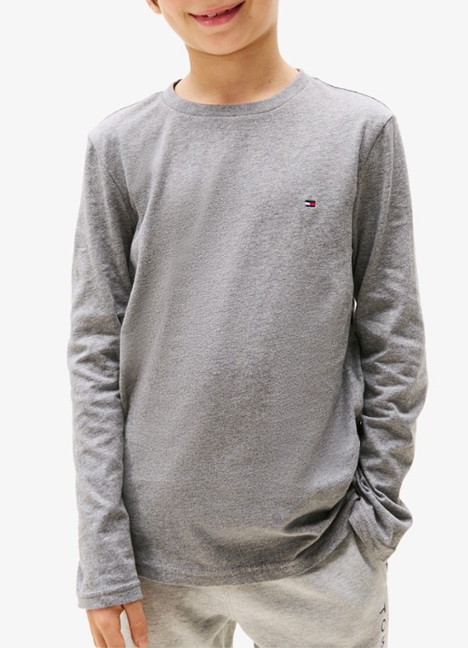 Tommy Hilfiger Longsleeve met logo in 2-pack - detail 4 middengrijs