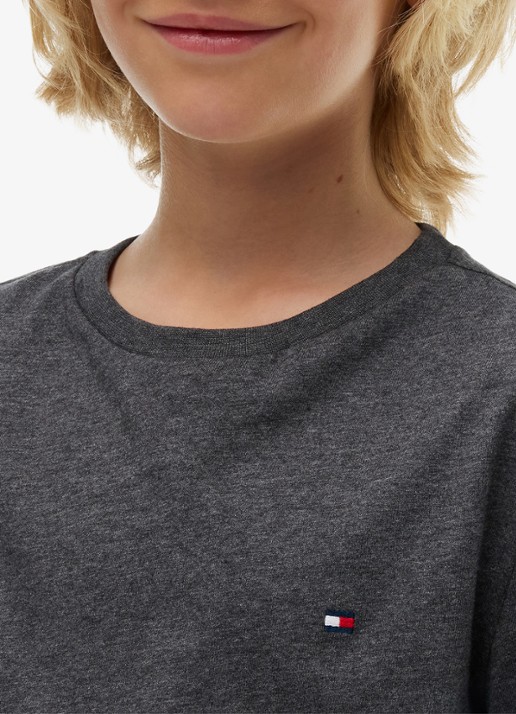 Tommy Hilfiger Longsleeve met logo in 2-pack - detail 3 black / dk grey heather-0s3
