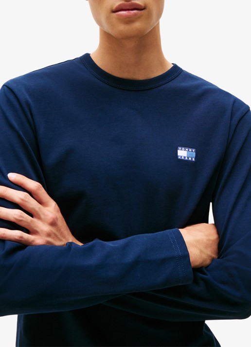 Tommy Hilfiger Longsleeve met logo - detail 2 donkerblauw