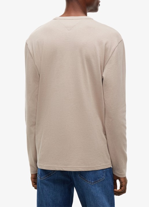 Tommy Hilfiger Longsleeve met logo - achterkant khaki