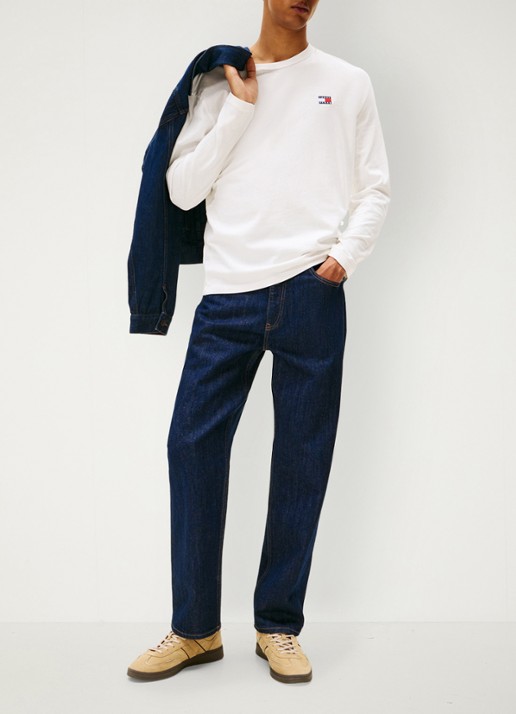 Tommy Hilfiger Longsleeve met logo - detail 2 ecru-ybl