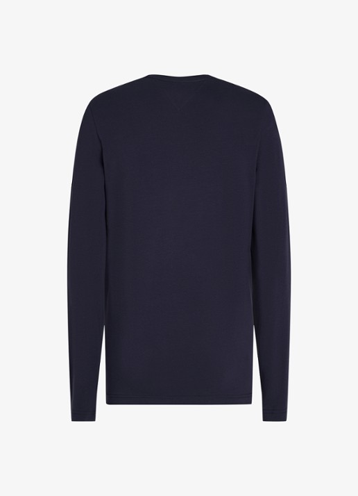 Tommy Hilfiger Longsleeve met logo - detail 5 donkerblauw