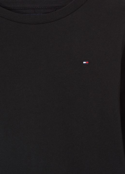 Tommy Hilfiger Longsleeve met logoborduring - detail zwart