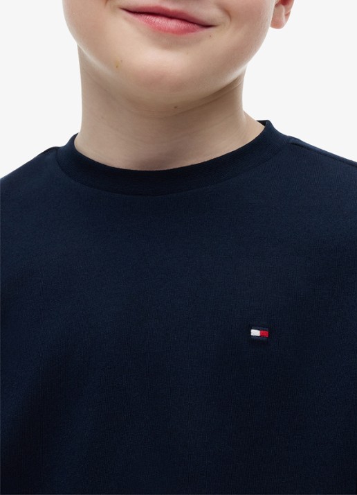 Tommy Hilfiger Longsleeve met logoborduring - detail 5 donkerblauw