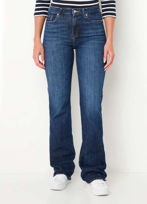Tommy Hilfiger Mid waist bootcut jeans met donkere wassing