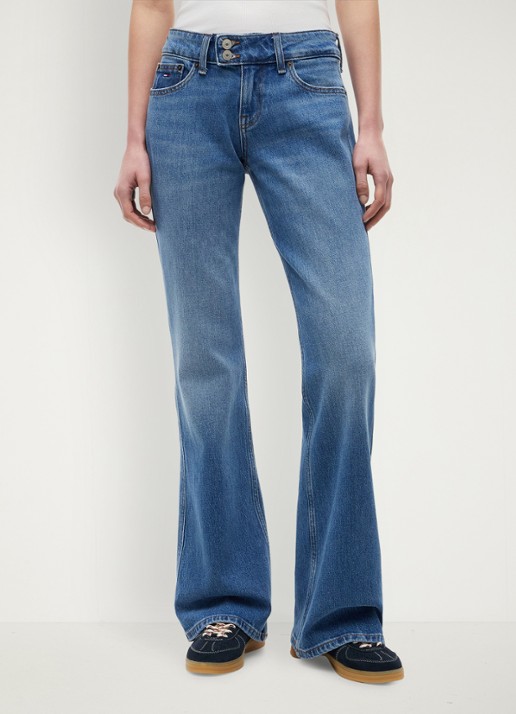 Tommy Hilfiger Mid waist flared jeans met medium wassing