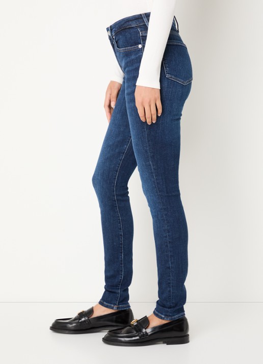 Tommy Hilfiger Mid waist skinny jeans met donkere wassing - detail 7 indigo