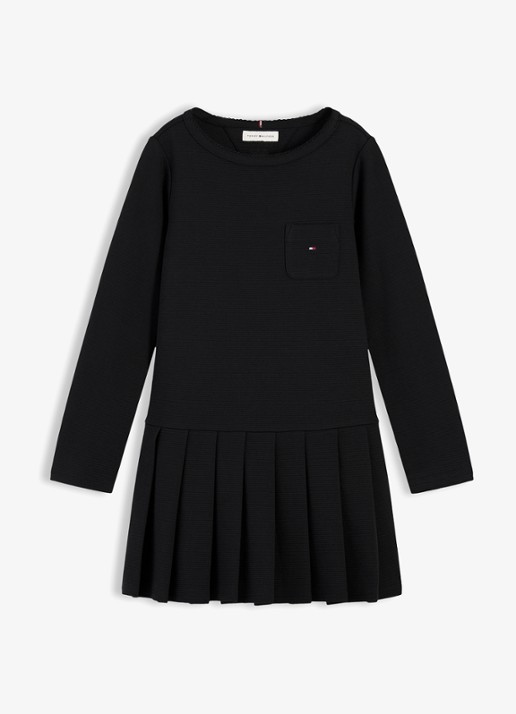 Tommy Hilfiger Mini A-lijn jurk met plooien
