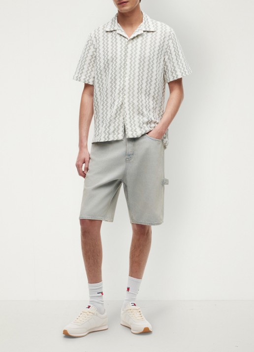 Tommy Hilfiger Mini jurk met logoborduring - voorkant 2 rood
