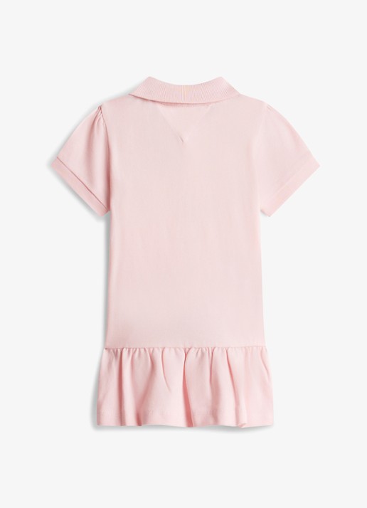 Tommy Hilfiger Mini jurk met polokraag - achterkant 2 roze