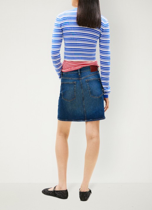 Tommy Hilfiger Mini rok van denim - achterkant 3 jeans