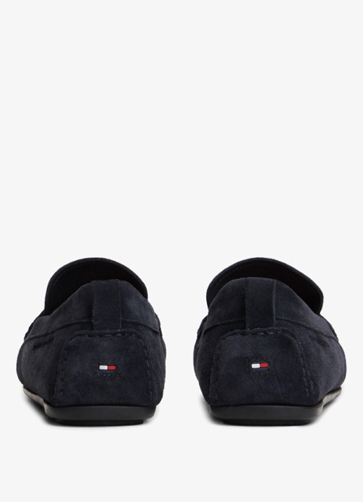 Tommy Hilfiger Mocassin van suède - achterkant 3 donkerblauw