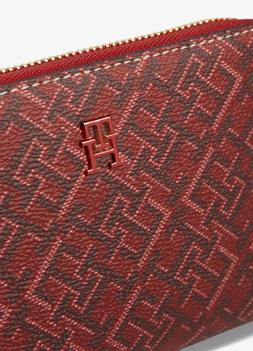 Tommy Hilfiger Monogram portemonnee met print  - detail 3 rood