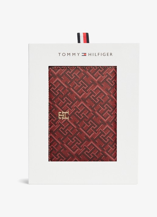 Tommy Hilfiger Monogram portemonnee met print  - detail 4 rood