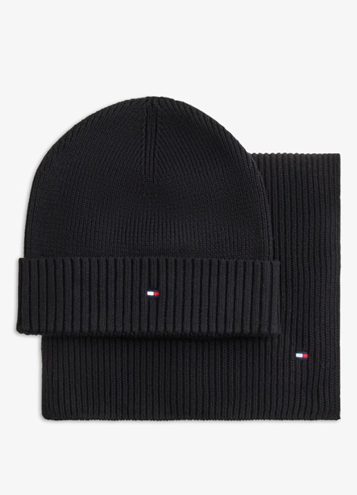 Tommy Hilfiger Muts en sjaal in giftbox - detail 2 zwart