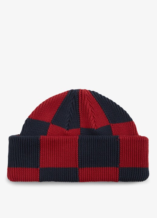 Tommy Hilfiger Muts met ruit dessin - achterkant 2 rood