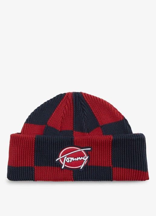 Tommy Hilfiger Muts met ruit dessin