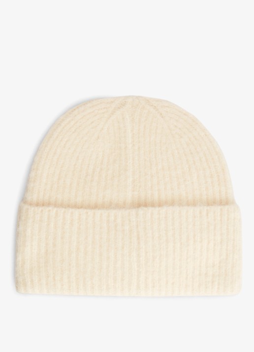 Tommy Hilfiger Muts van wol met logo - achterkant 4 beige