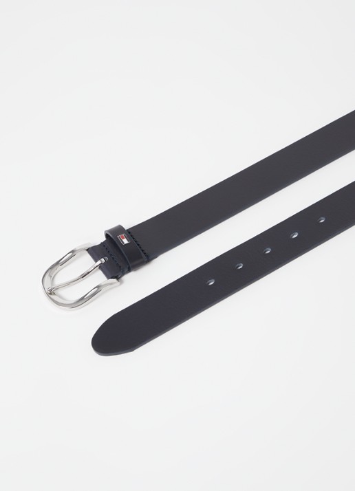 Tommy Hilfiger New Danny riem van leer  - detail 2 blauw