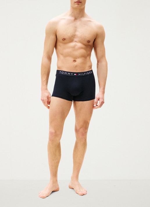 Tommy Hilfiger Original boxershorts met logoband in 3-pack - detail 4 middenblauw