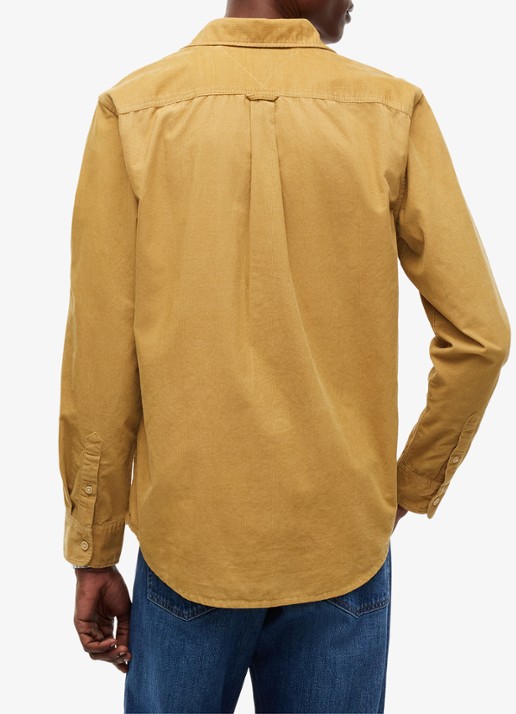 Tommy Hilfiger Overshirt van corduroy - achterkant 3 beige