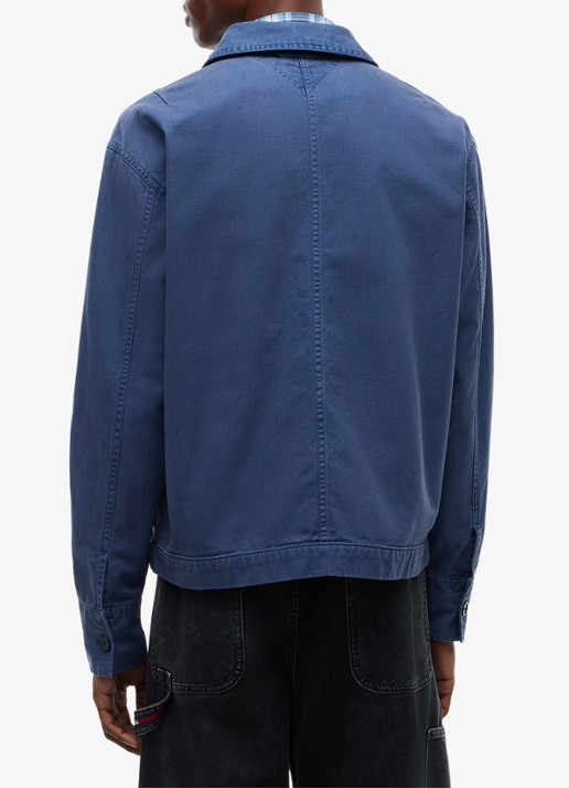 Tommy Hilfiger Overshirt van denim - achterkant 3 donkerblauw