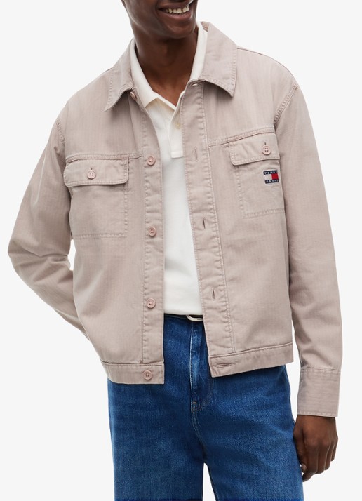 Tommy Hilfiger Overshirt van denim - detail 4 lever