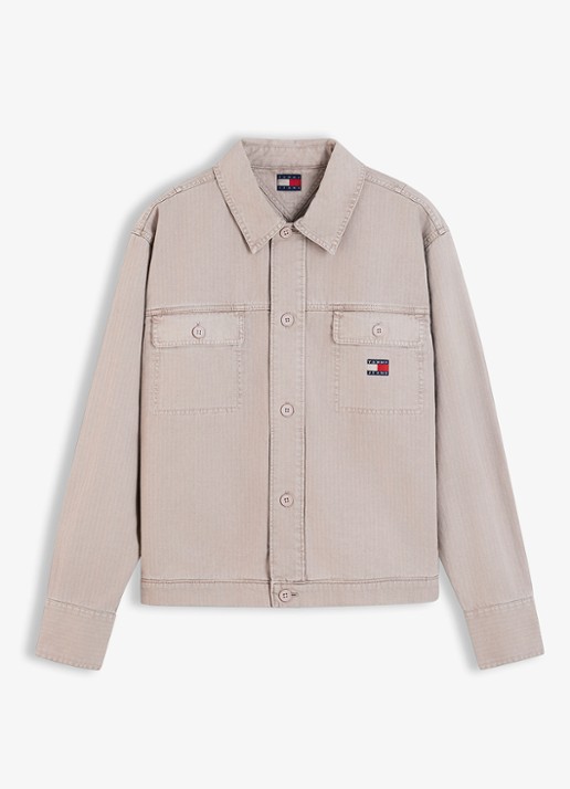 Tommy Hilfiger Overshirt van denim - voorkant 2 lever