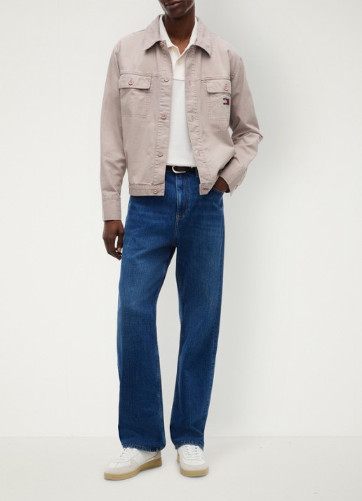 Tommy Hilfiger Overshirt van denim - voorkant 3 lever