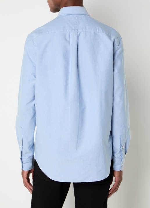 Tommy Hilfiger Oxford regular fit overhemd met logo - achterkant 5 blauw
