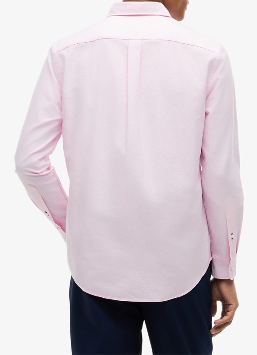 Tommy Hilfiger Oxford regular fit overhemd met logo - achterkant 4 lichtroze