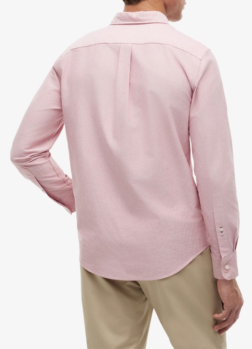 Tommy Hilfiger Oxford regular fit overhemd met logo - achterkant 4 medium red-xld / rood