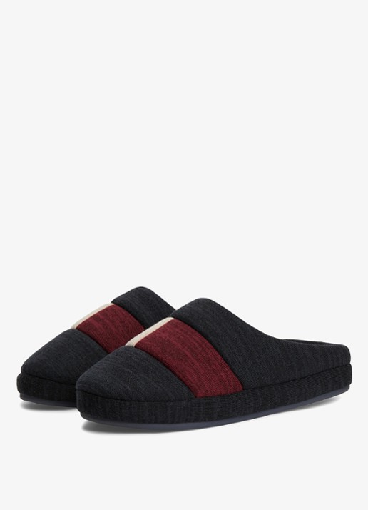Tommy Hilfiger Pantoffels met colour-blocking - detail 2 donkerblauw