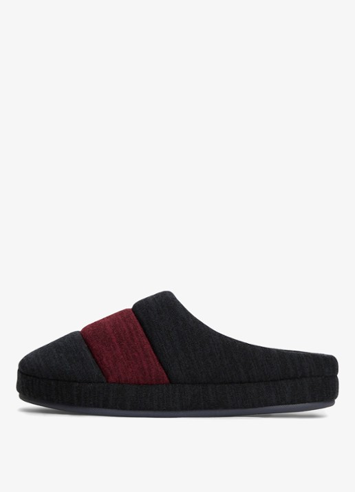 Tommy Hilfiger Pantoffels met colour-blocking - detail 4 donkerblauw