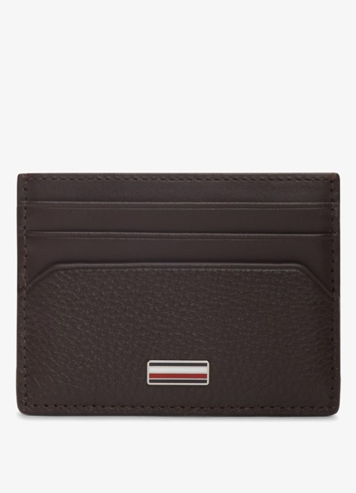 Tommy Hilfiger Pasjeshouder van leer met logo