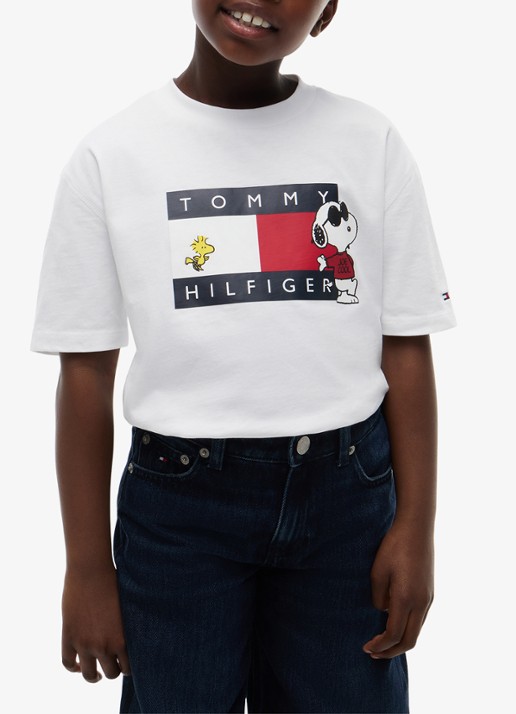 Tommy Hilfiger Peanuts® T-shirt met logo  - detail 6 wit