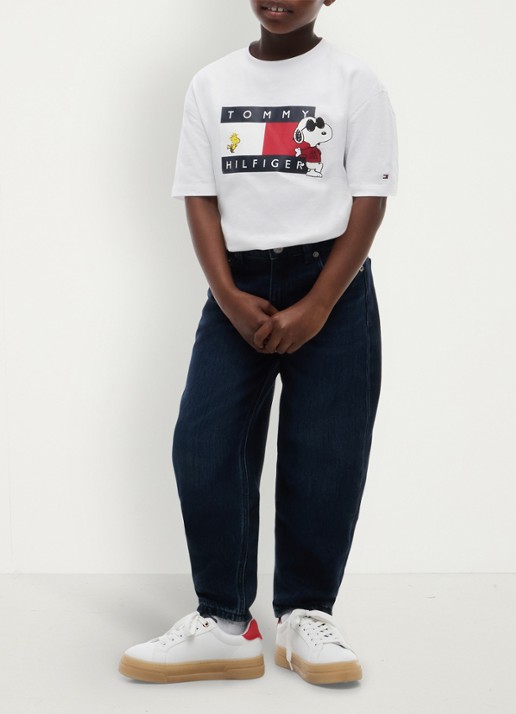 Tommy Hilfiger Peanuts® T-shirt met logo  - voorkant 2 wit