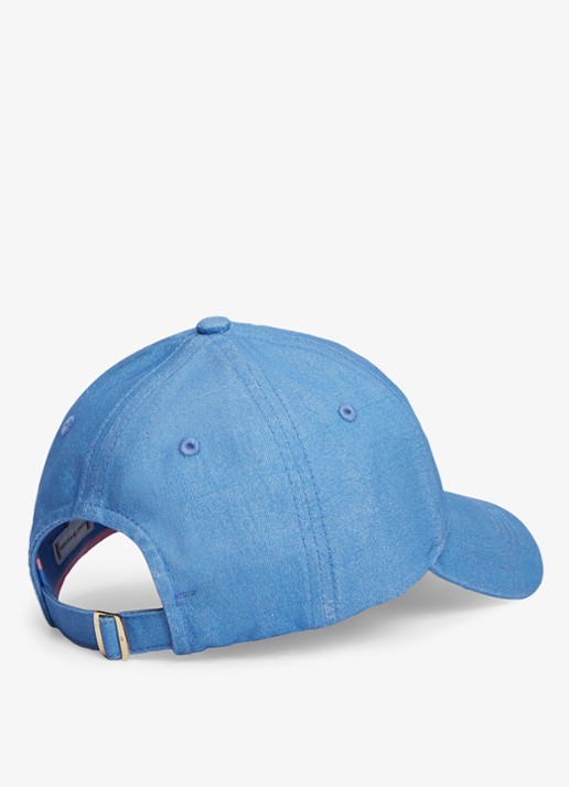 Tommy Hilfiger Pet met logoborduring - achterkant blauw