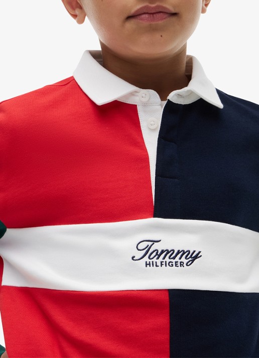 Tommy Hilfiger Polo met logo  - detail 2 multicolor