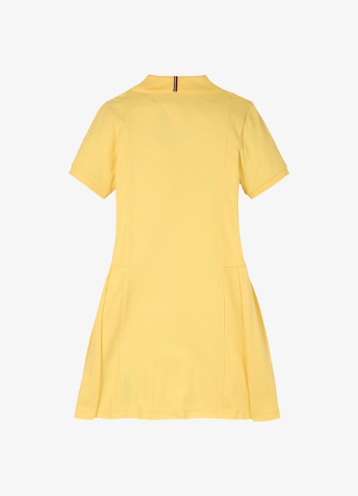Tommy Hilfiger Polojurk met logo - detail 2 citronella / geel