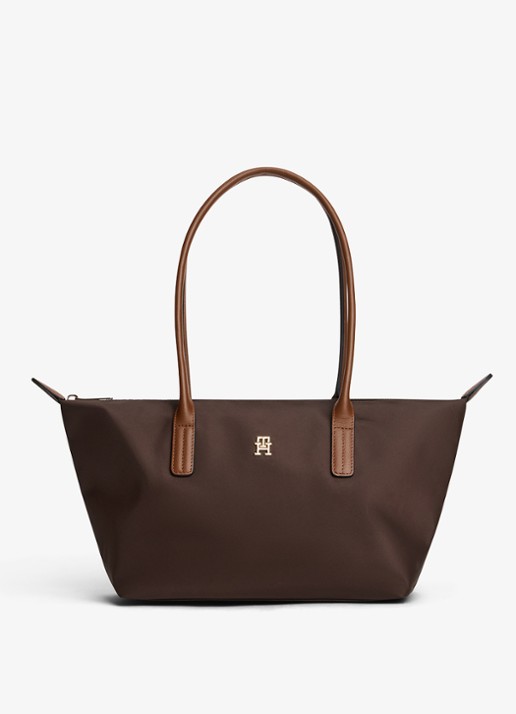 Tommy Hilfiger Popette handtas met details van kalfsleer