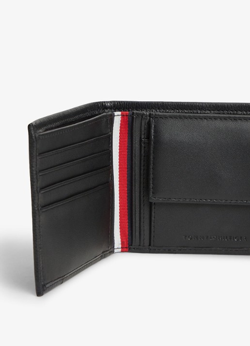 Tommy Hilfiger Portemonnee met logo - detail 3 diepzwart