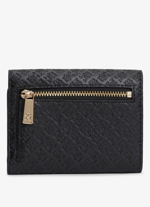 Tommy Hilfiger Portemonnee met logoprint - detail zwart