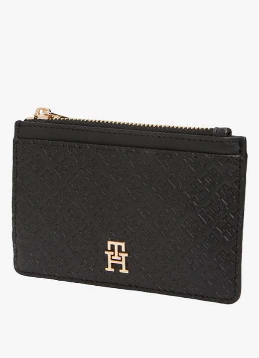 Tommy Hilfiger Portemonnee met logoprint - detail 3 zwart