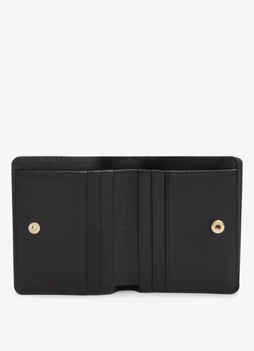 Tommy Hilfiger Portemonnee van leer - detail 3 zwart