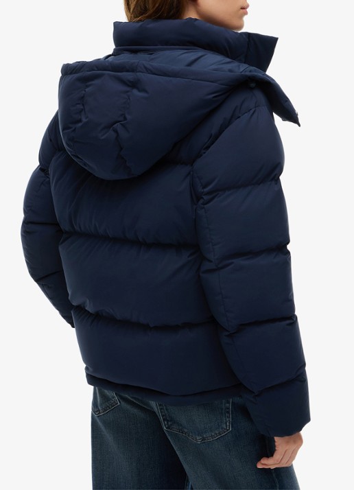 Tommy Hilfiger Puffer jack met donsvulling en afneembare capuchon - achterkant 4 dark blue-c1g