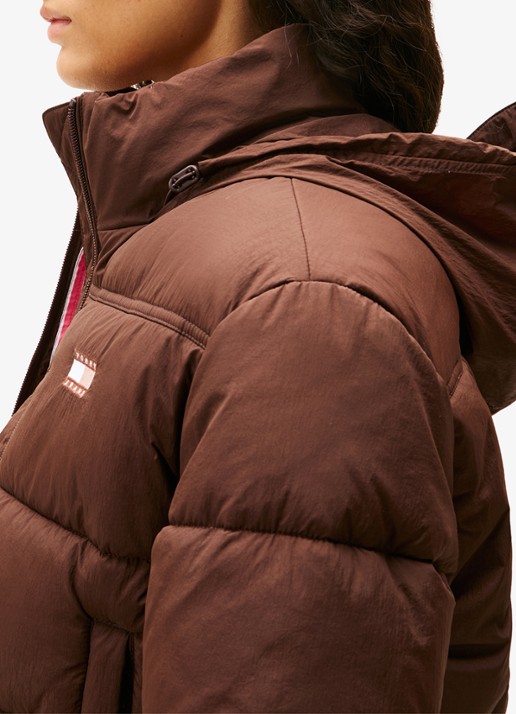 Tommy Hilfiger Puffer jack met waterafstotende coating - detail 5 bruin
